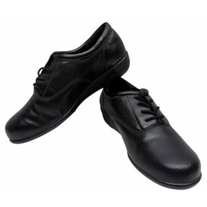 Dr. Scholl's EZ Light Walk Black Leather shoes women's Size 7M Comfort Lace Up